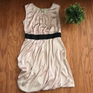 H&M Pale Pink Belted Cocktail Dress